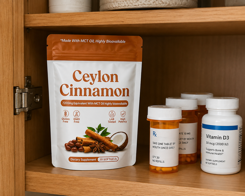Works alongside your existing medications — not against them.
